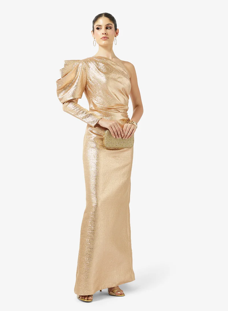 Namshi x  One Shoulder Shimmer Gown for Women | Best Price UAE